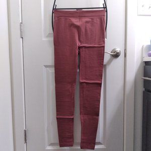 S/M Dark Pink Charlotte Russe Fleece Lined Leggings NWT
